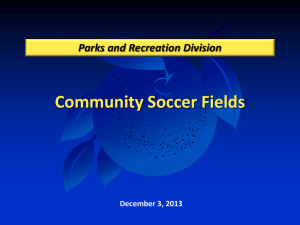 Discussion Community Soccer Fields