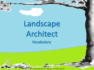 Landscape Architect Vocabulary PowerPoint