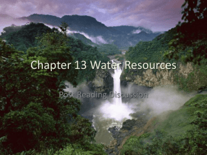 Chapter 13 Water Resources - Zamorascience