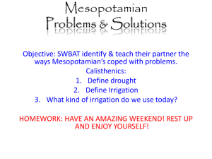 Mesopotamian Problems & Solutions
