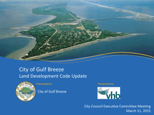 PowerPoint format - City of Gulf Breeze