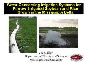 Water-Conserving Irrigation Systems for Furrow Irrigated Soybean