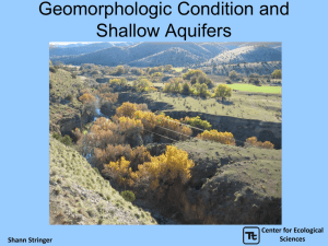 NM Geomorphology and Shallow Aquifer