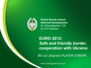 Polish Border Guards EURO 2012 cooperation