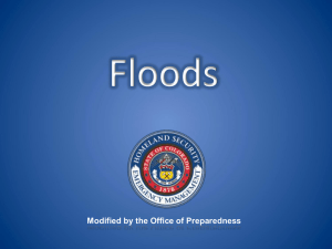 Hazard based training- Floods