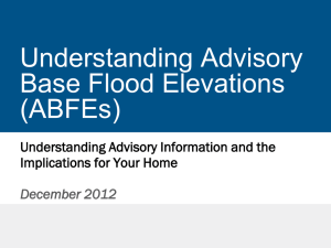 Understanding Advisory Base Flood Elevations