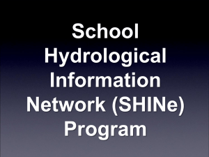 School Hydrological Information Network (SHINe