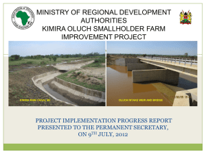 kimira oluch smallholder farm improvement project