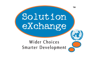 Presentation: Ramesh Kumar Jalan, Solution Exchange
