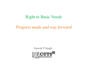Right to Basic Needs