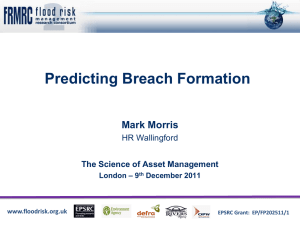 Predicting Breach Formation