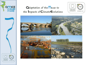 Action7 methodology - AMICE, Adaptation of the Meuse to the
