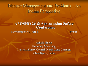 Problems in Disaster Management in India