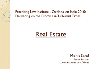 Practising Law Institute - Outlook on India 2010