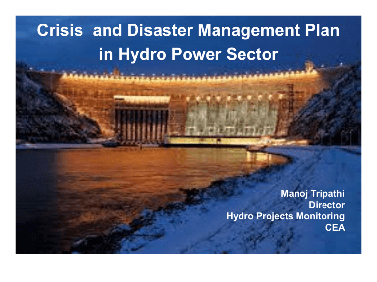 Crisis And Disaster Management Plan In Hydro Power Sector