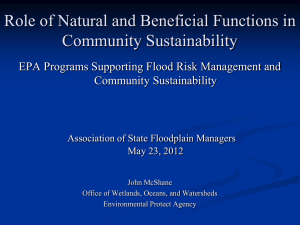 EPA Programs Supporting Flood Risk Management and Community