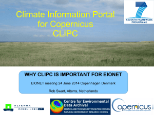 8 CLIPC - Eionet Forum