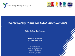 Water Safety Plans for O&M Improvements