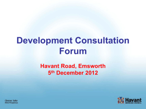 Development Consultation Forum Havant Road Emsworth (PowerP