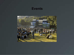 Events – An Overview (powerpoint)