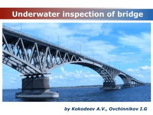 Underwater inspection of bridges