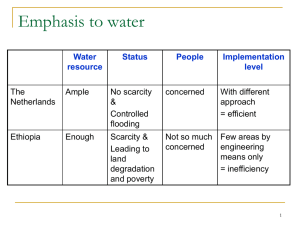 Water resources Management based on IWRM principles