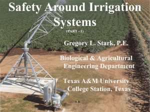 Irrigation System Safety Part 1