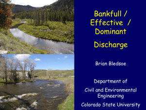 Dominant Discharge - Colorado State University