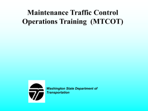 84-Maintenance Traffic Control Operations Training (MTCOT).