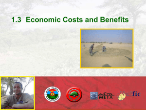 1.3 Economic Costs and Benefits