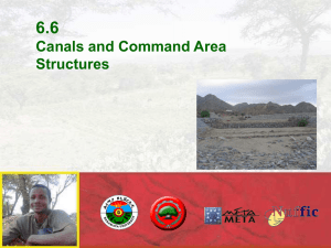 6.6 Canals and Command Area Structures
