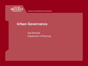 Urban governance