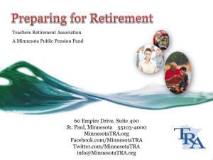 Preparing for Retirement - Minneapolis Federation of Teachers