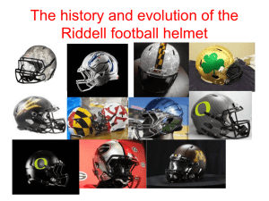 The history and evolution of the Riddell football helmet