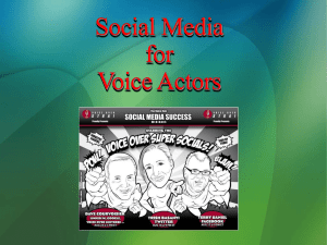 Social Media VO: Surviving and Thriving in Social Media for your