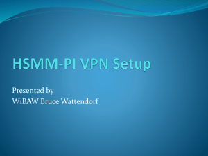 HSMM-PI VPN Setup - BBHN-RI