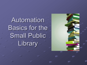 How to Automate your Small Maine Library