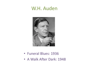W.H. Auden - BaserEnglishProgram