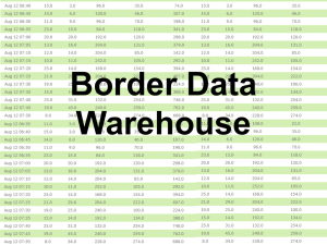 Border Data Warehouse - Hugh Conroy (WHATCOM)