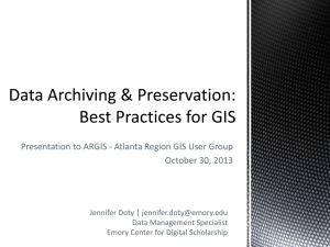 Best Practices for GIS - the Atlanta Regional Commission