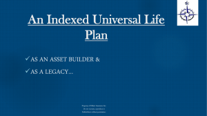 An Indexed Universal Life Plan