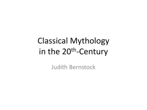 Classical Mythology in the 20th