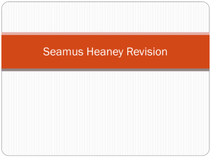 Seamus Heaney Revision