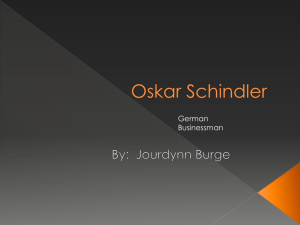 Oskar Schindler Powerpoint