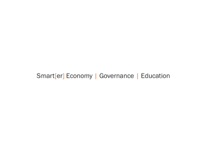 Smart Economy, Governance, Education