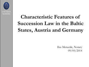 Law Applicable to Succession