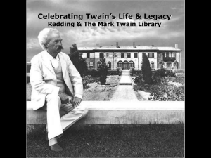 Mark Twain`s time in Redding - History of Redding, Connecticut