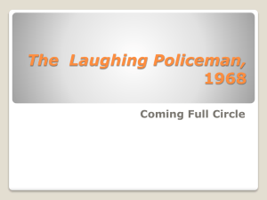 The Laughing Policeman, 1968 - Department of Scandinavian Studies