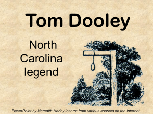 Tom Dooley PowerPoint