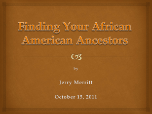 Beginning African-American Genealogy 2007 version
